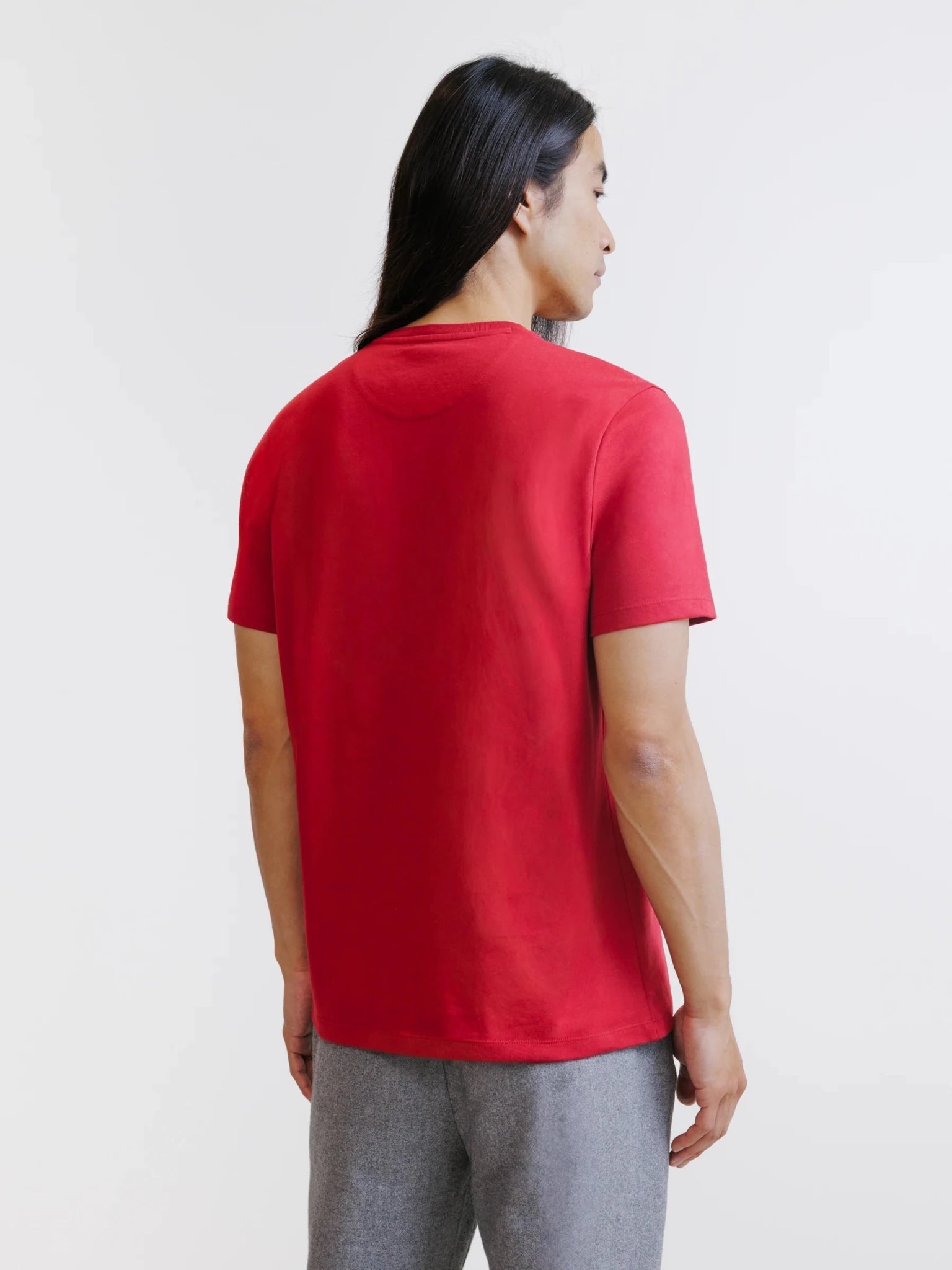 T-shirt à manches courtes rouge foncé - IZAC