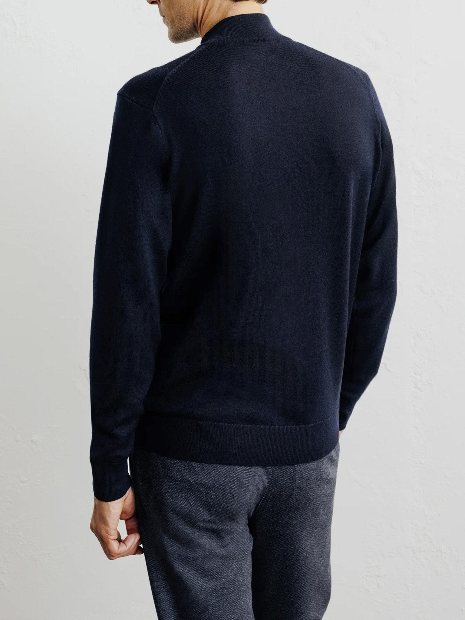 Pull demi zippé marine - IZAC