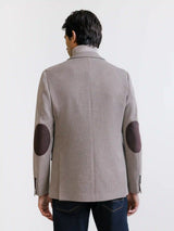 Beige two-button jacket