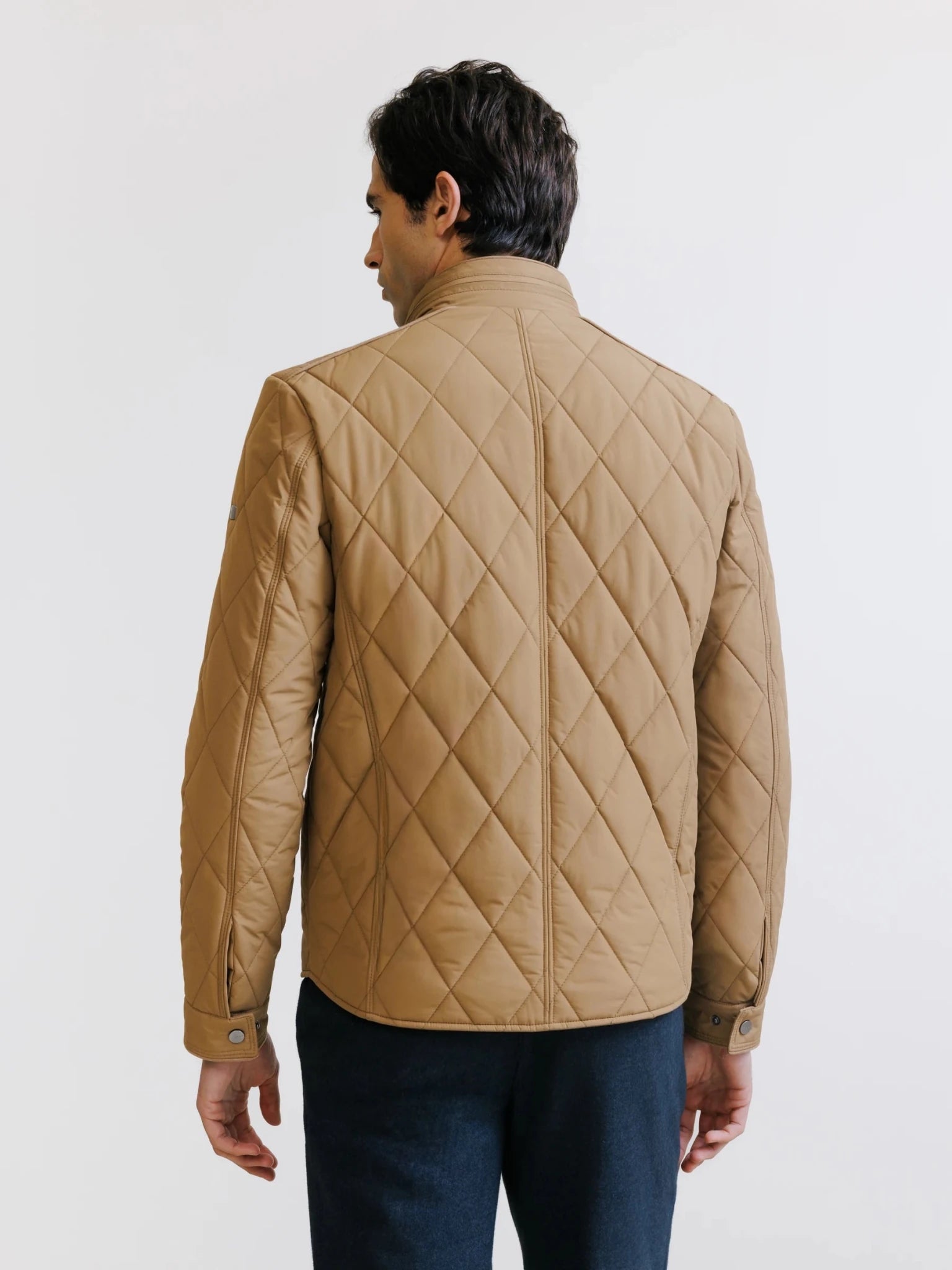 Blouson col montant camel