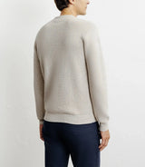 Beige round-neck sweater