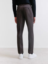 Pantalon ville en maille marron - IZAC
