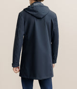 Parka longue et légère marine