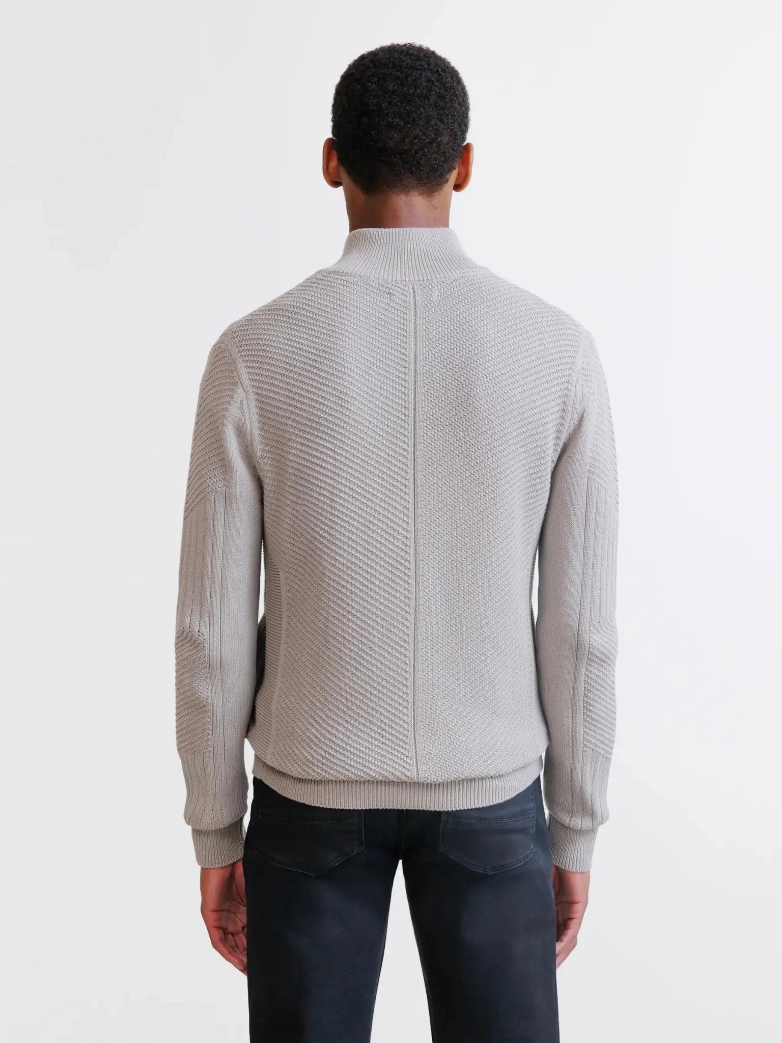 Gilet zippé à jeux de points taupe - IZAC