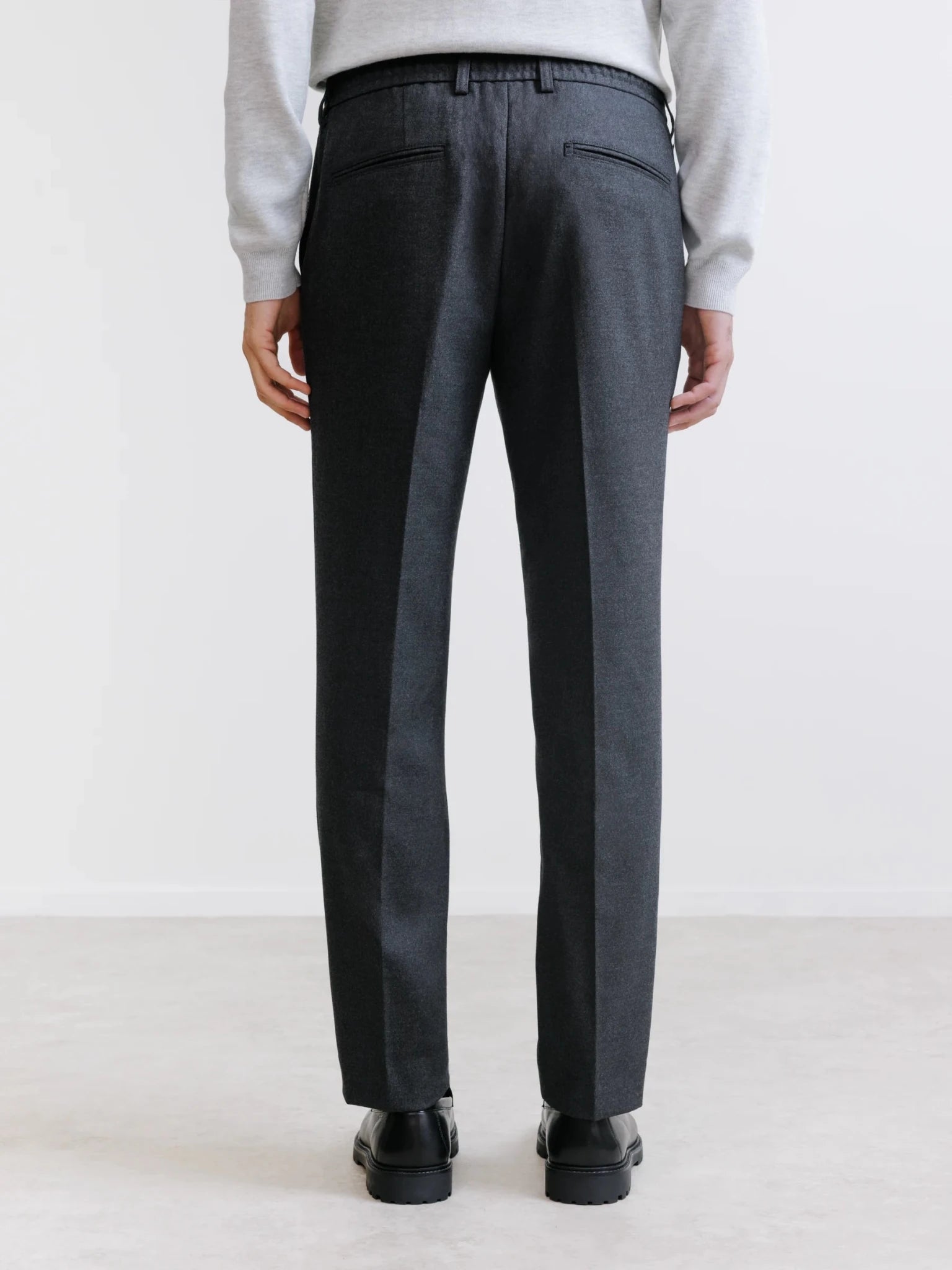 Pantalon ville en flanelle grise - IZAC