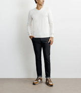 Ecru v-neck sweater