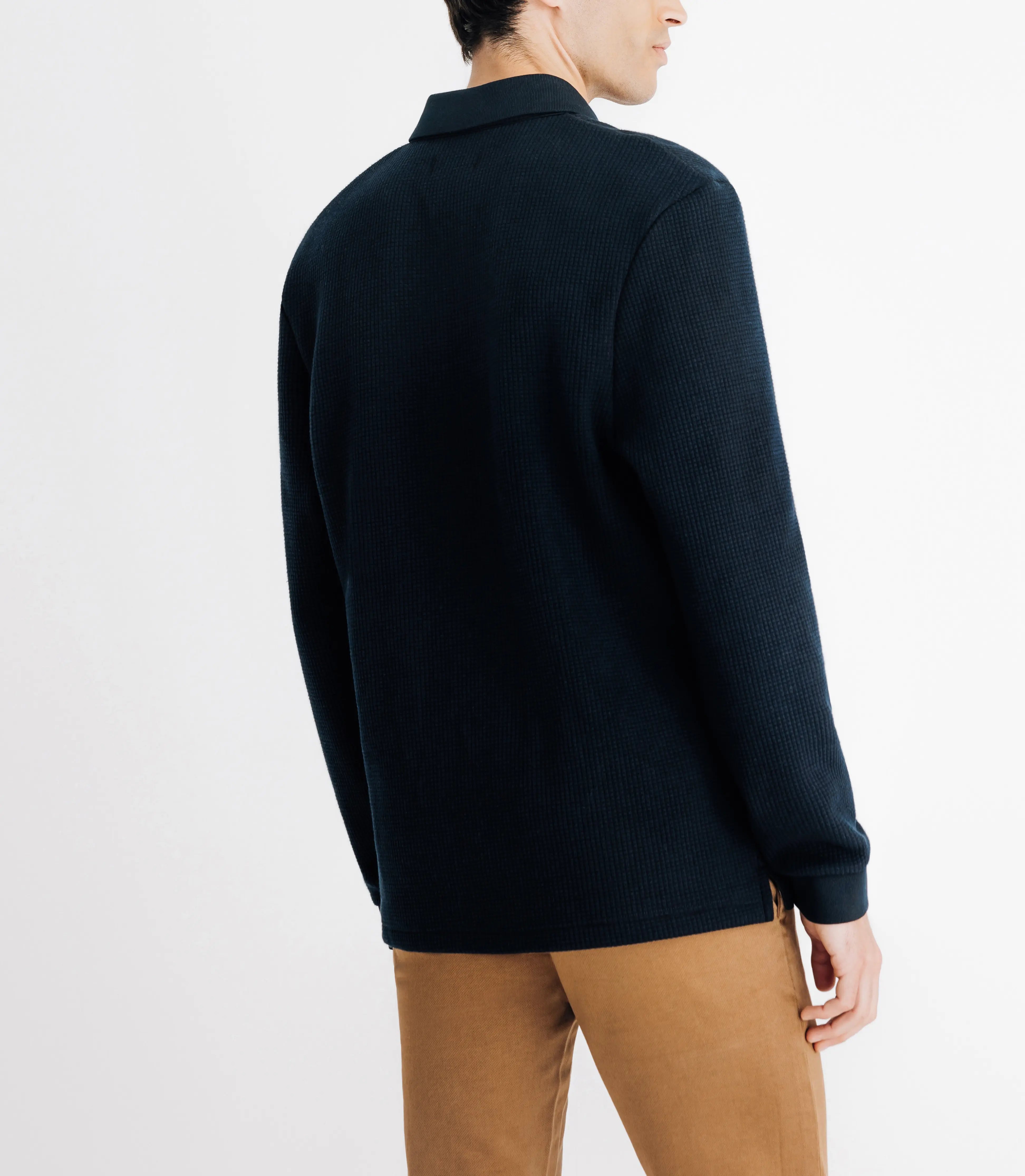 Polo nid d'abeille marine - IZAC