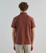 Polo piqué rouge bordeaux - IZAC