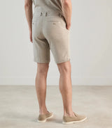 Bermuda à taille élastiquée beige - IZAC