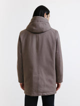 Taupe city parka