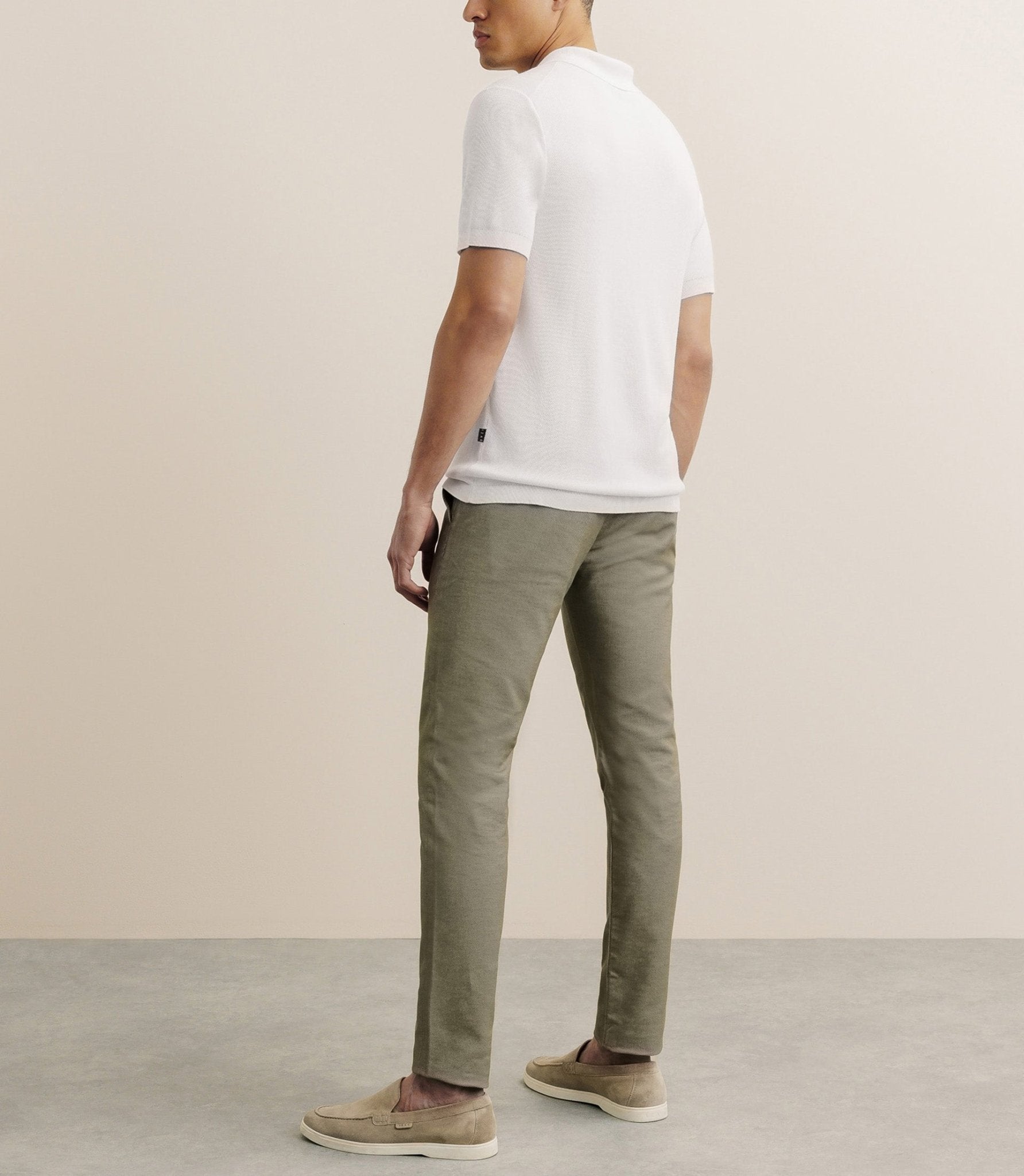 Polo col zip écru - IZAC