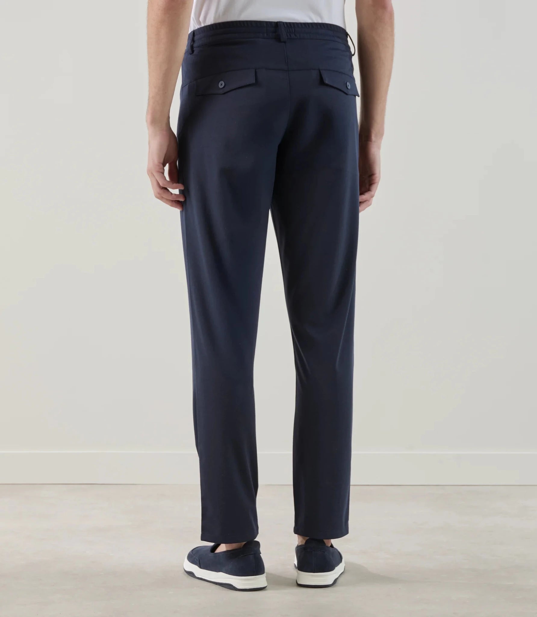 Pantalon casual en maille marine - IZAC