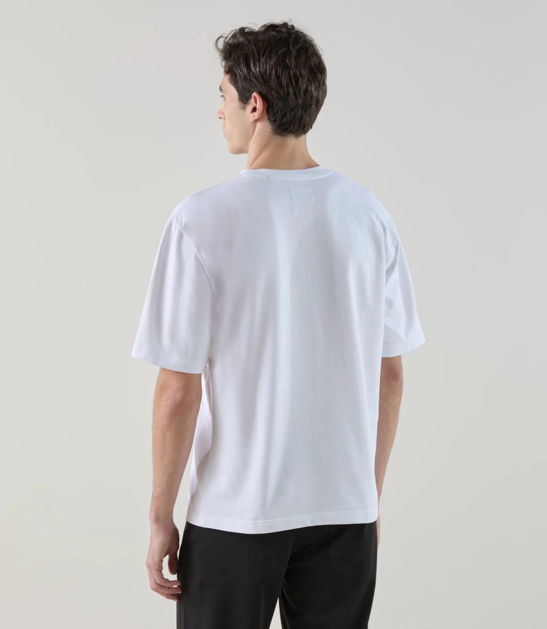T-shirt oversize col rond blanc - IZAC