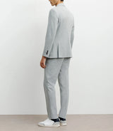 Veste ville en maille 2 boutons gris