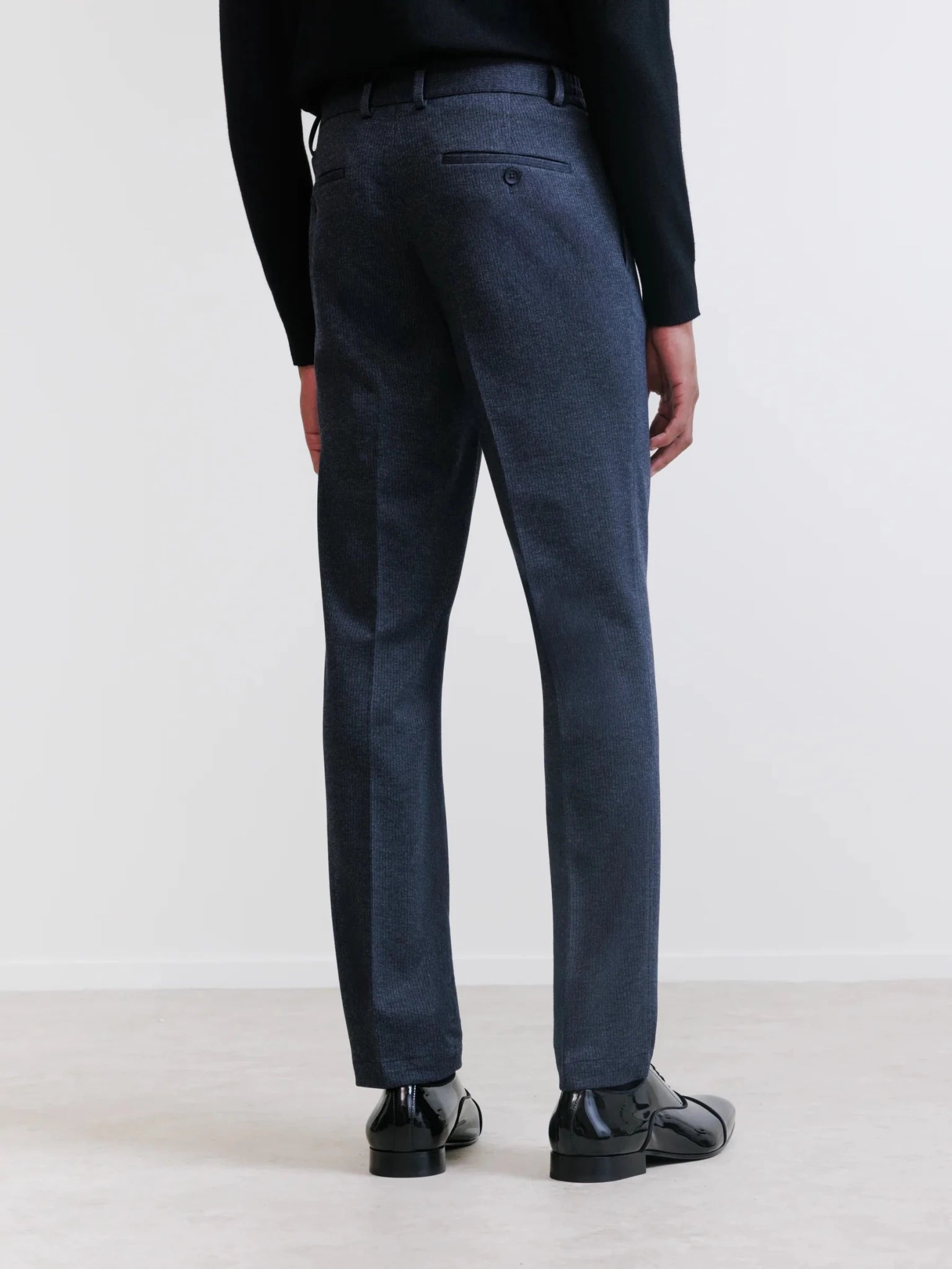 Pantalon ville en maille marine - IZAC