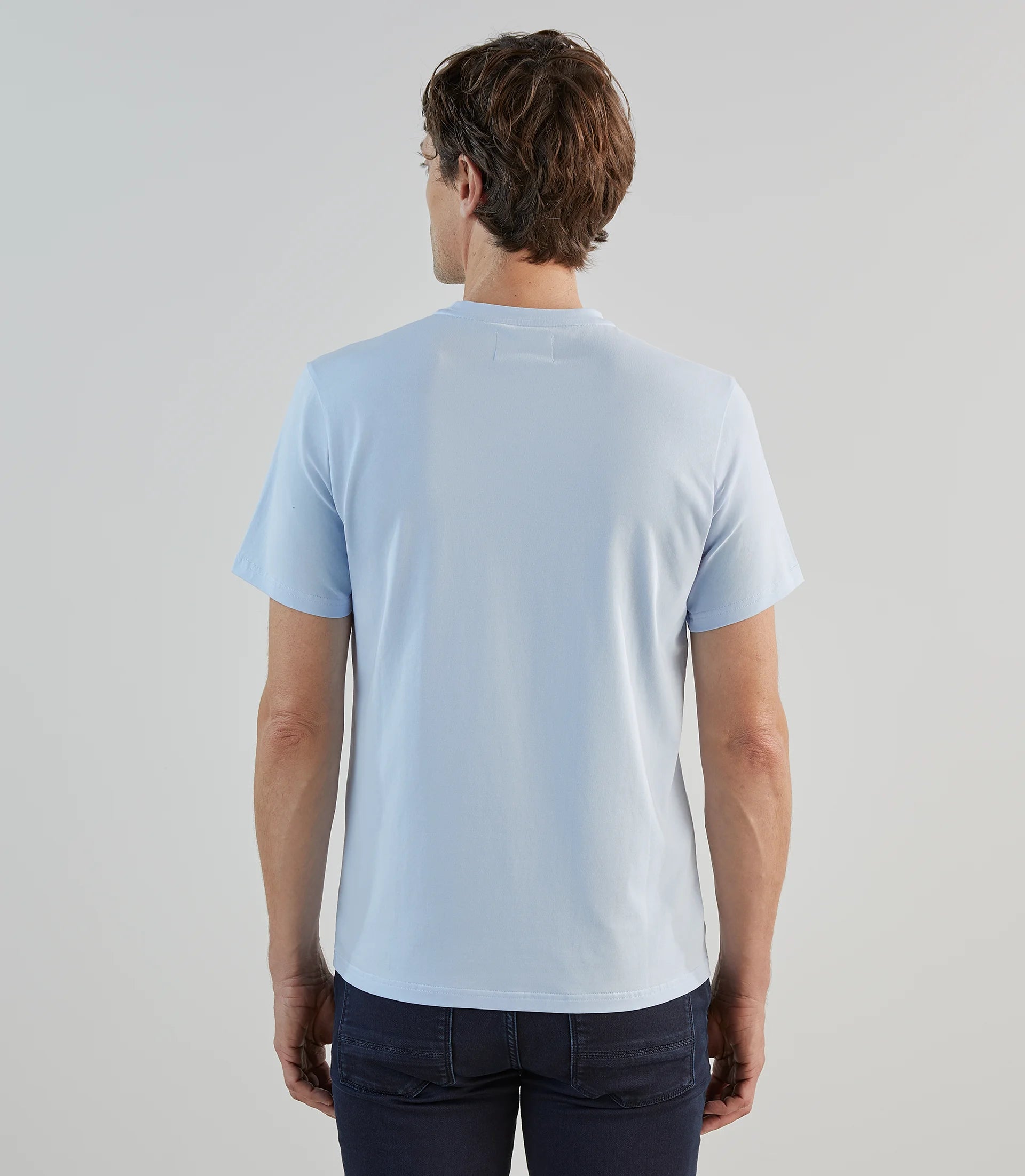 T-shirt à manches courtes avec print bleu ciel - IZAC