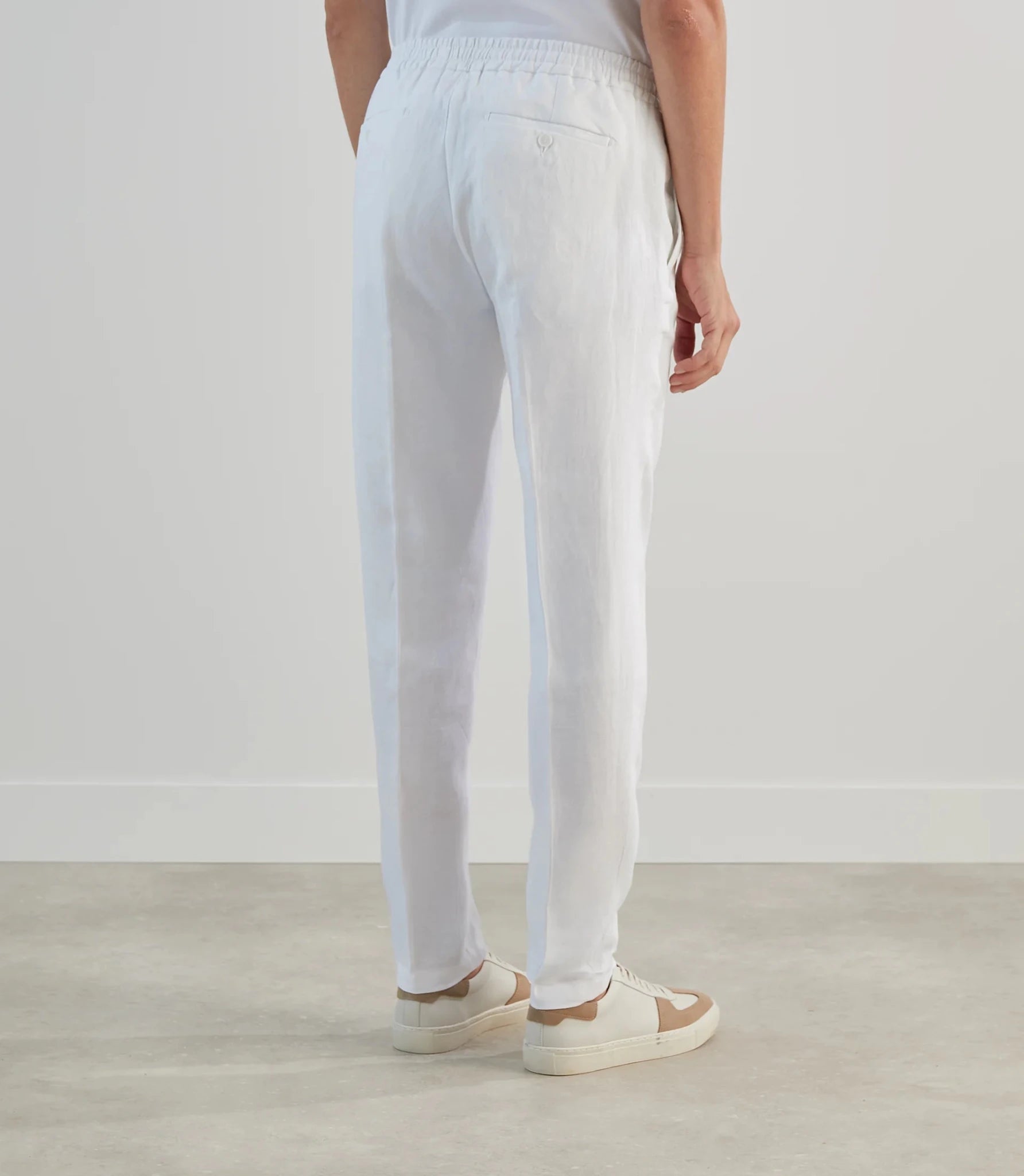 Pantalon ville 100 % lin blanc - IZAC