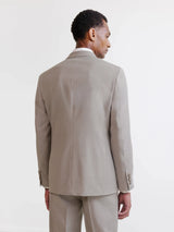 Beige 2-button suit