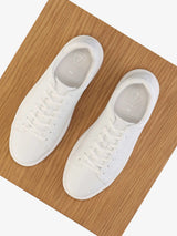 Basket en cuir blanche