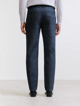 Pantalon carreaux marine