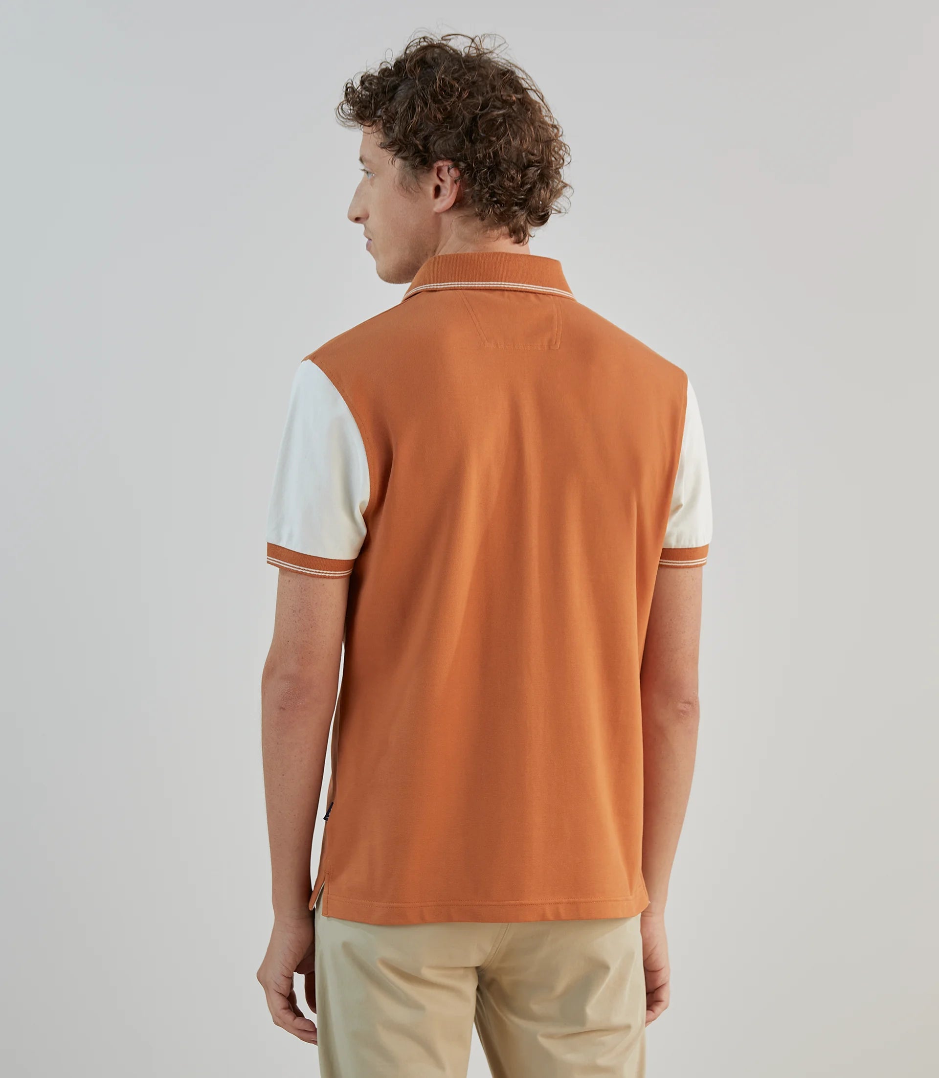 Polo piqué orange - IZAC