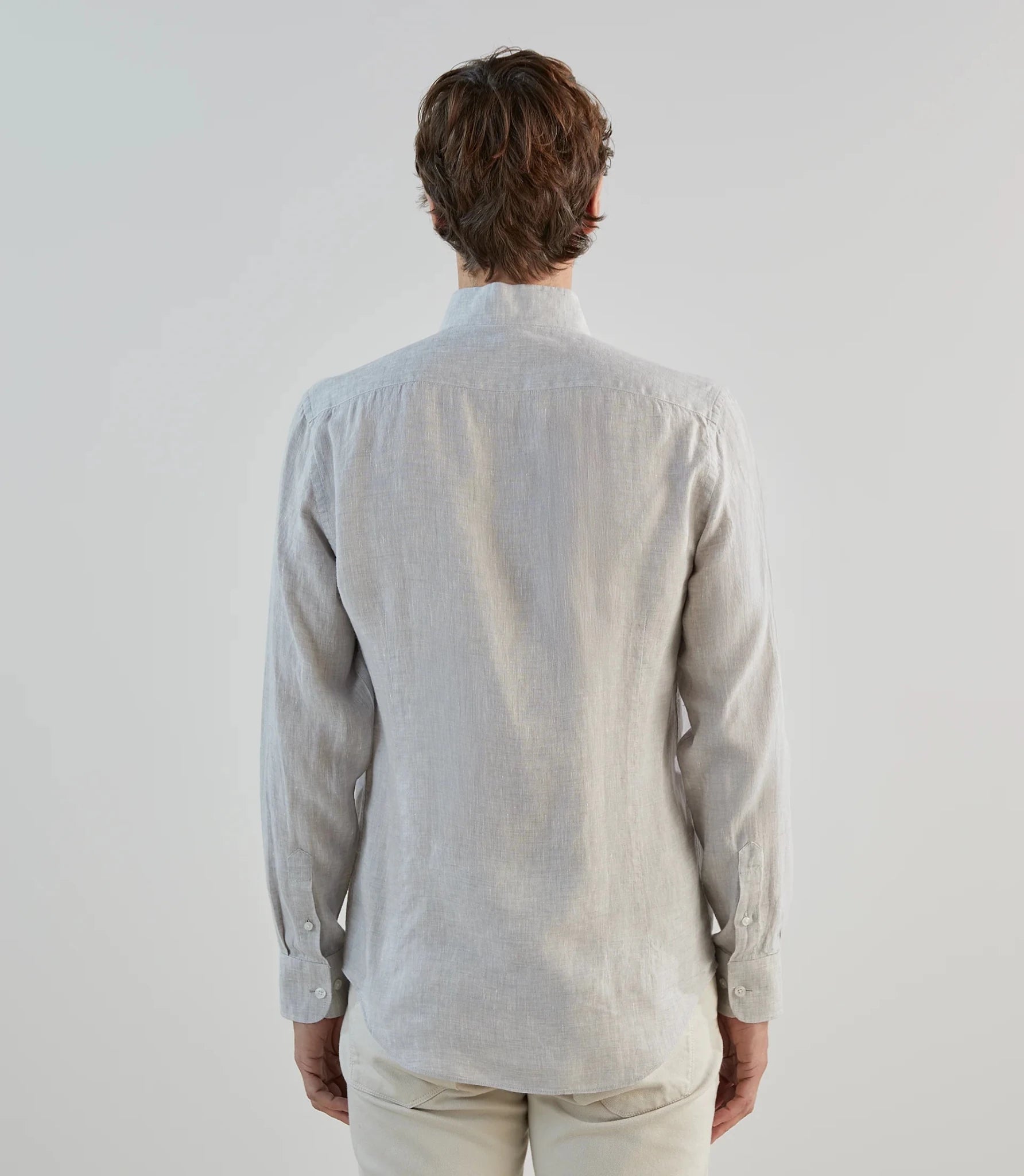 Chemise 100% lin grise - IZAC