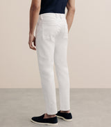 Straight white jeans