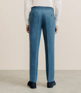 Pantalon 100% lin bleu vert - IZAC