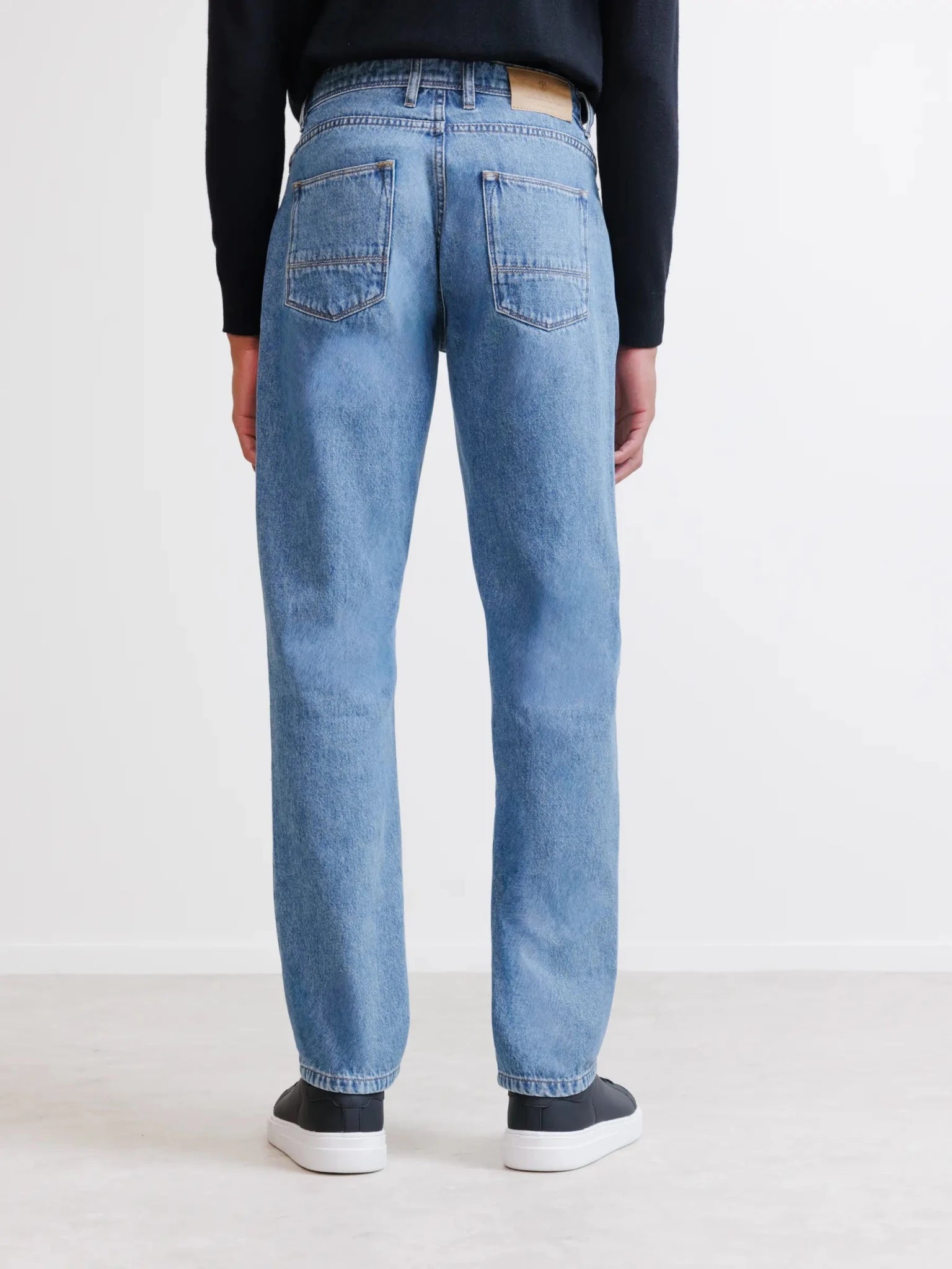 Jean 5 poches regular bleu moyen