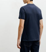 T-shirt col V marine