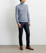 100% chatter indigo turtleneck