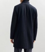 Manteau ville en laine marine