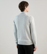 Gilet col montant bi - matière gris perle - IZAC