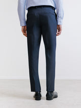 Pantalon ville en tissu technique marine