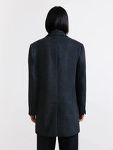 Manteau à parmenture amovible gris foncé