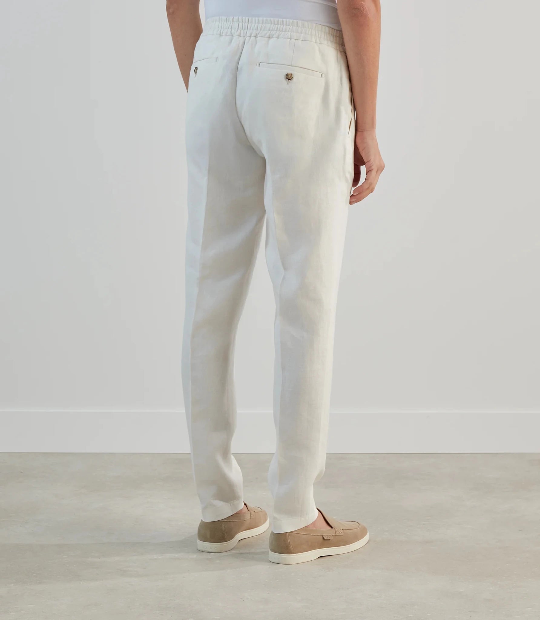 Pantalon ville 100 % lin écru - IZAC