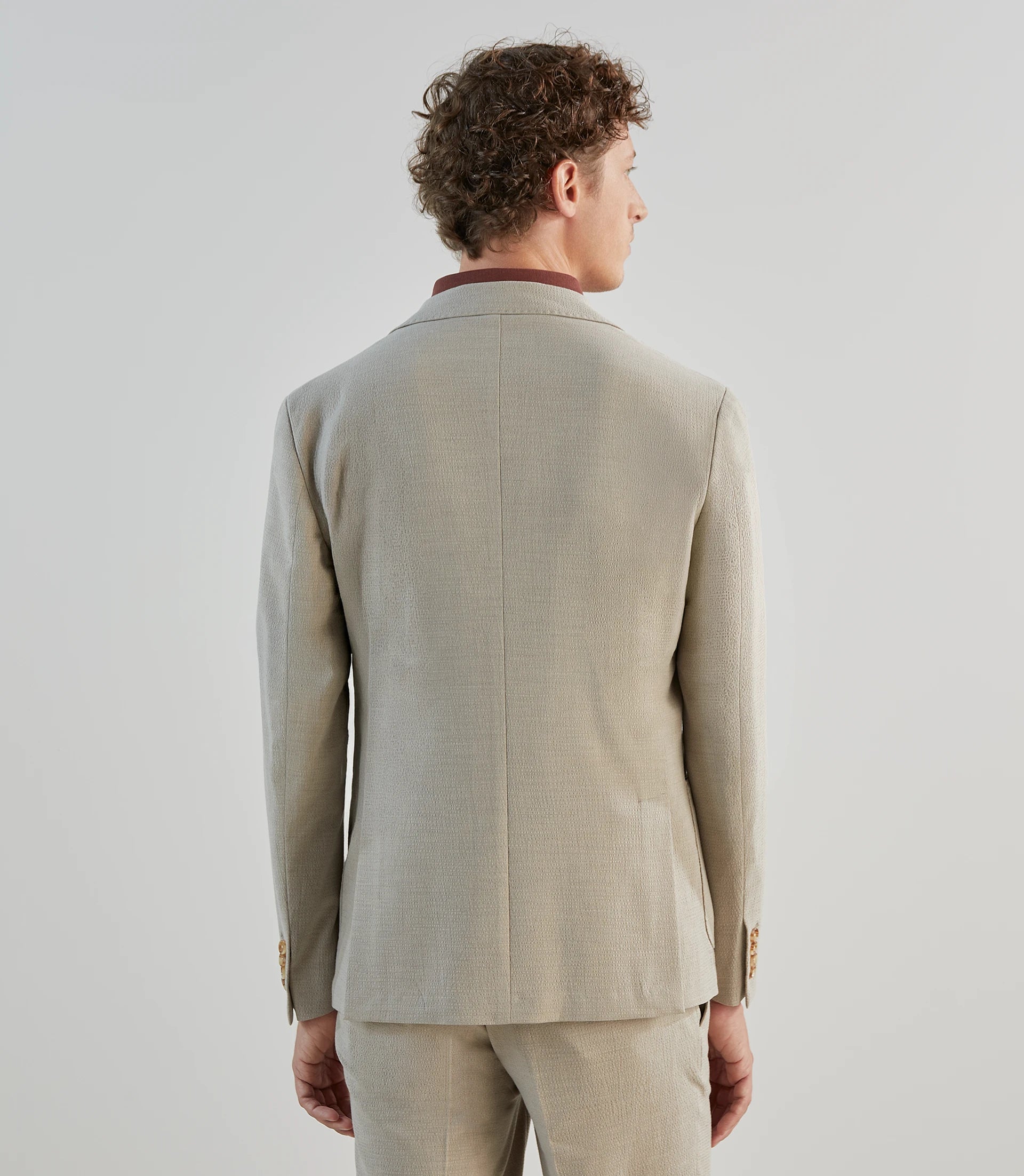 Veste ville seersucker beige - IZAC