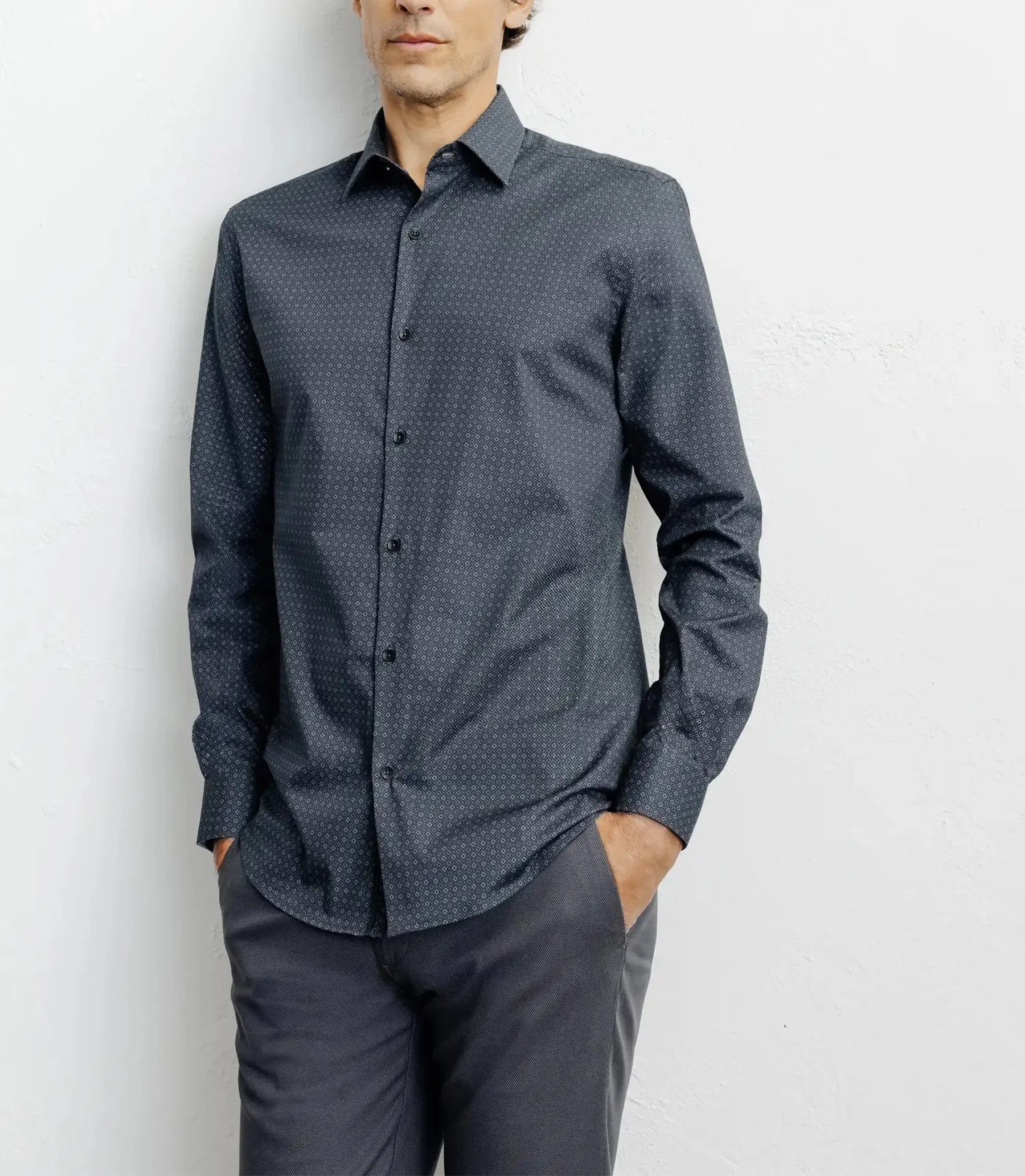 Black printed city shirt