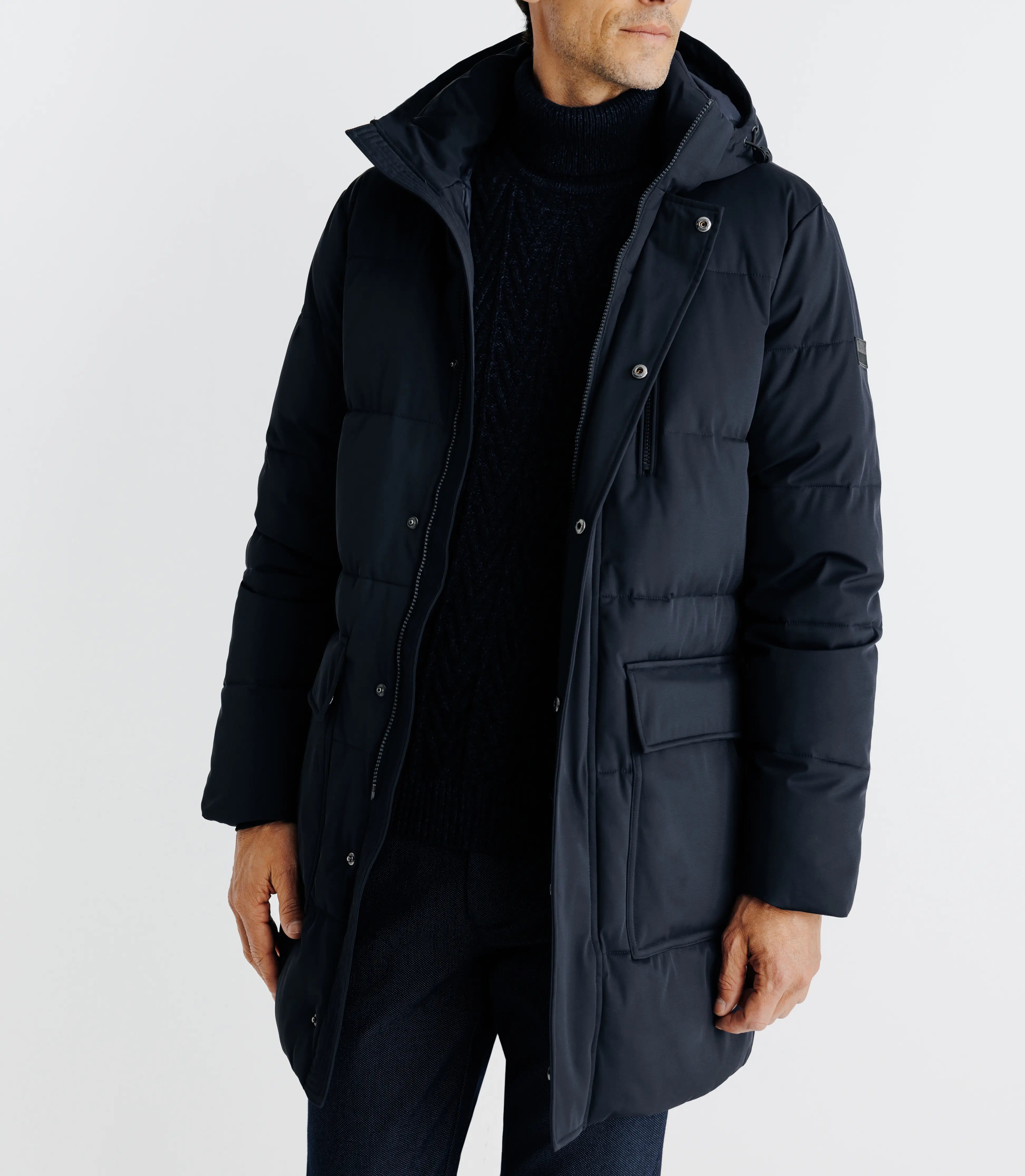 Parka longue marine - IZAC