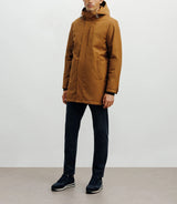 Parka légère à capuche camel