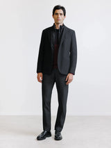 Veste en tissu armuré noire