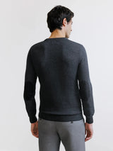 Pull col rond anthracite