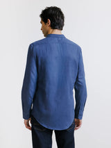 Chemise en flanelle marine