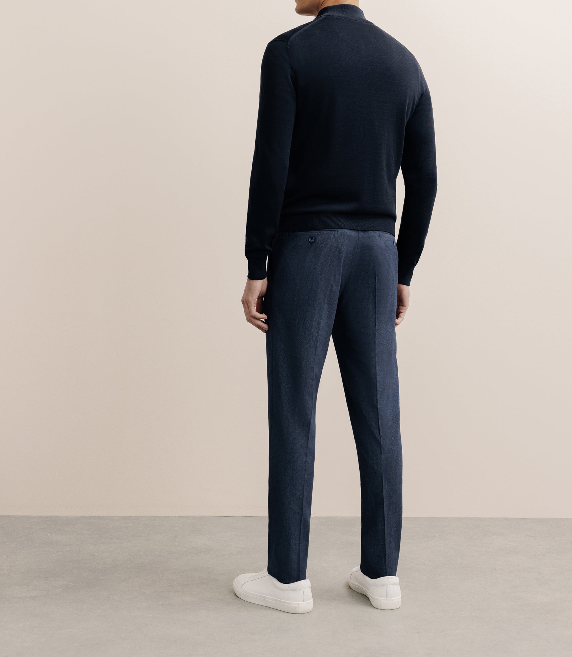 Pull col montant demi zippé noir - IZAC