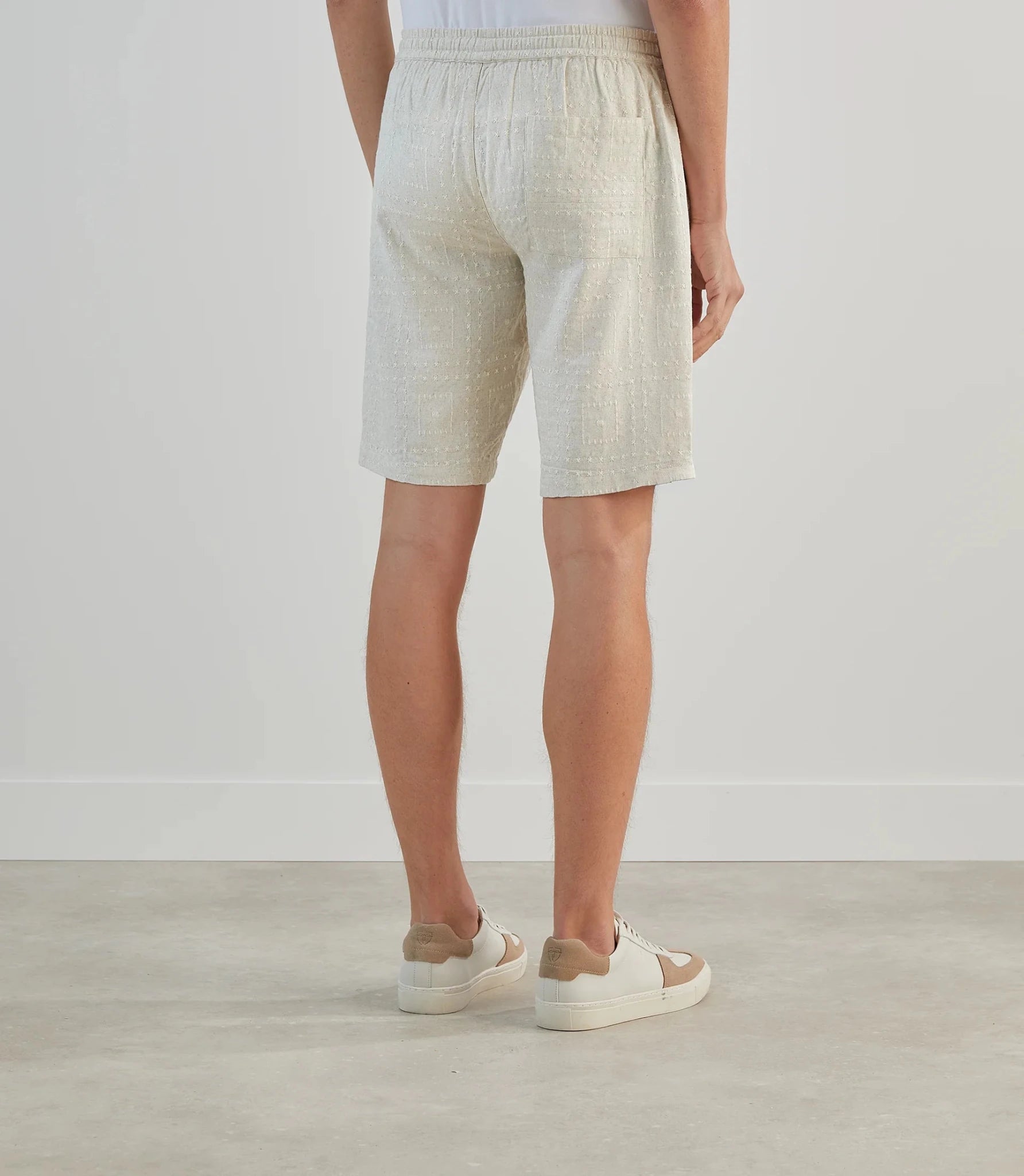 Bermuda avec cordon de serrage beige - IZAC