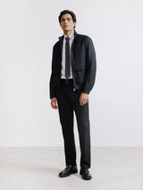 Black high-neck jacket