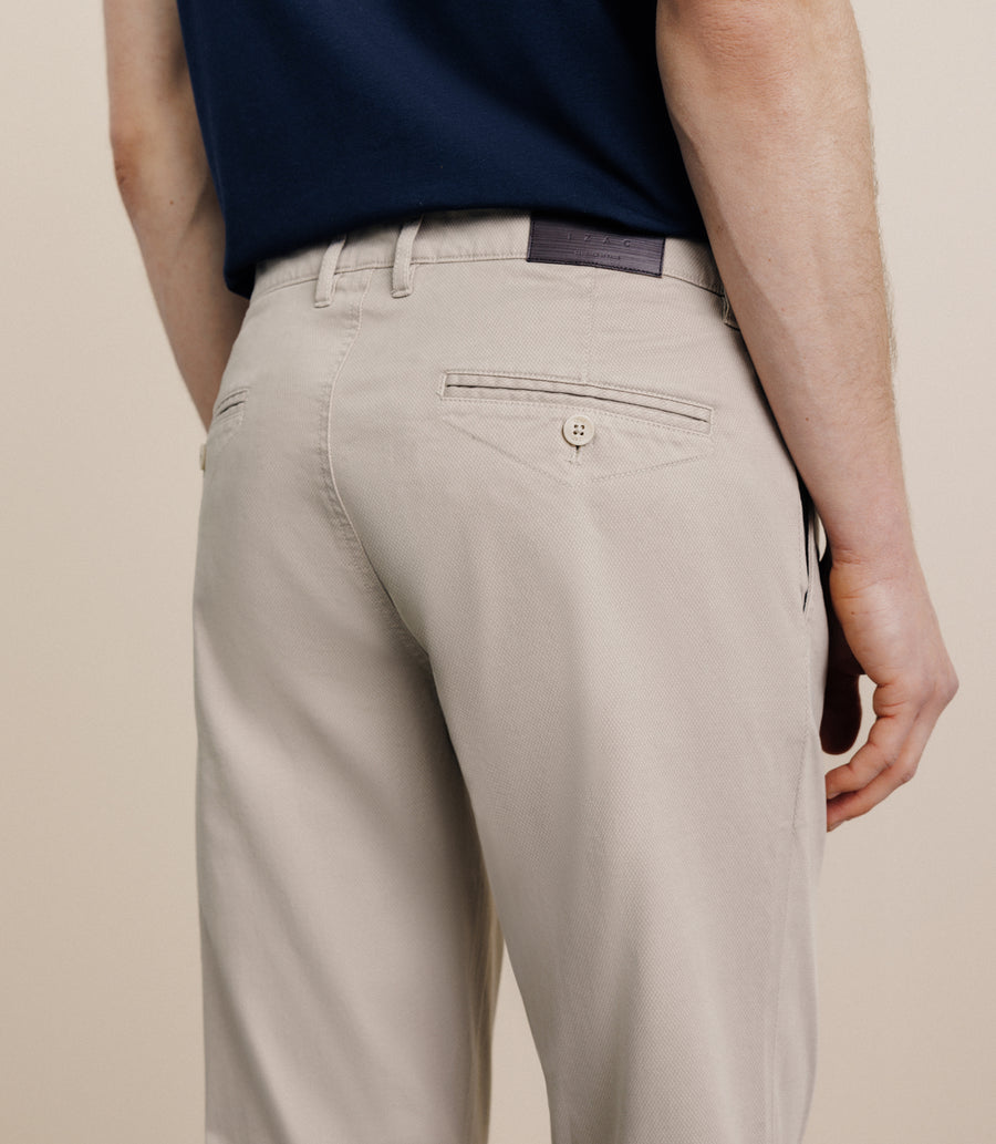 Pantalon imprimé beige