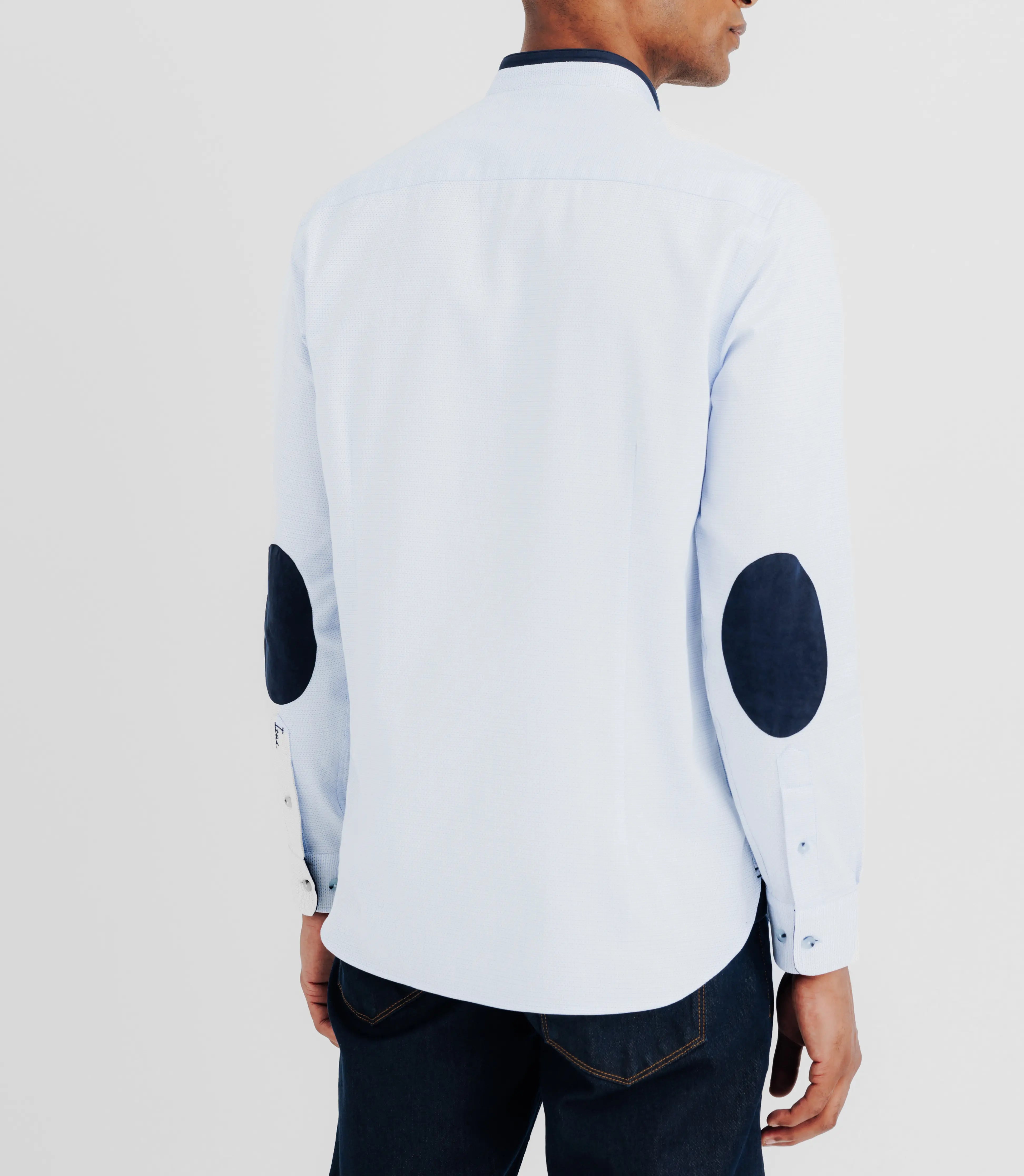 Chemise col mao ciel - IZAC