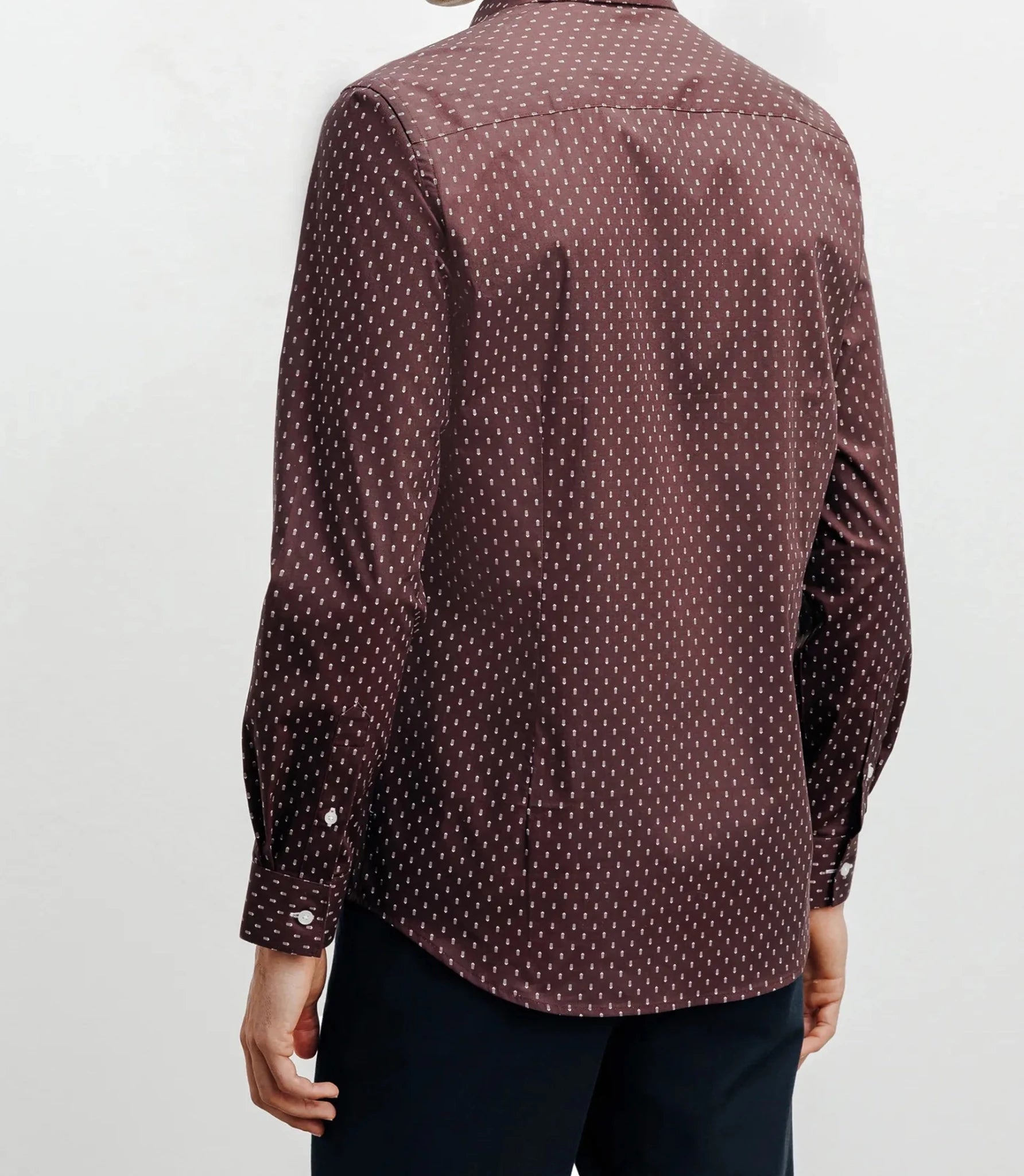 Bordeaux printed city shirt