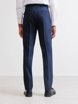 Pantalon ville 100% laine bleu marine